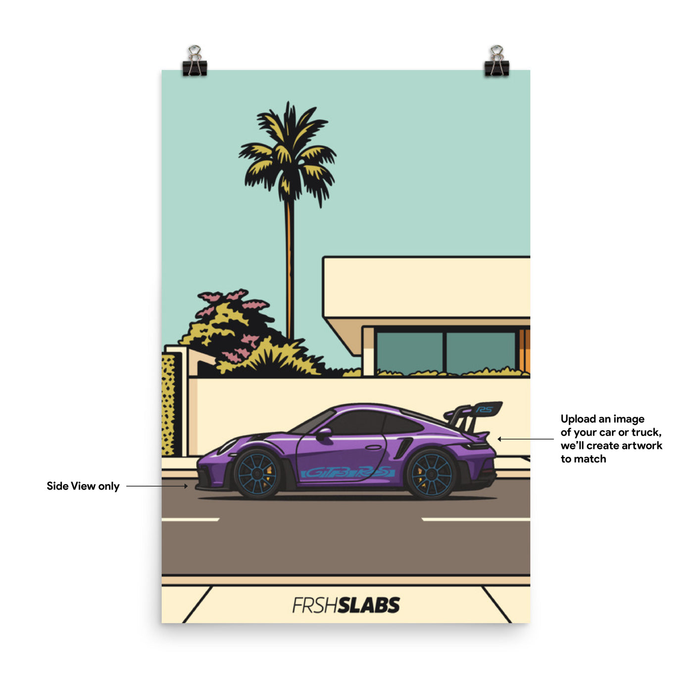 Your Car Poster - Tropical