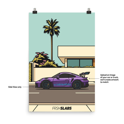 Your Car Poster - Tropical